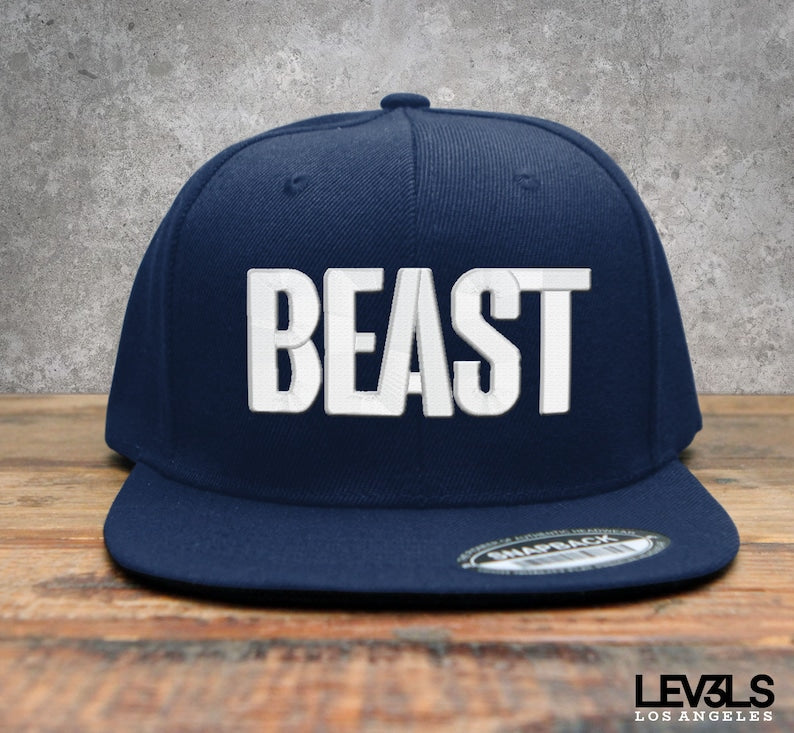 BEAST Embroidered Snapback Baseball Cap