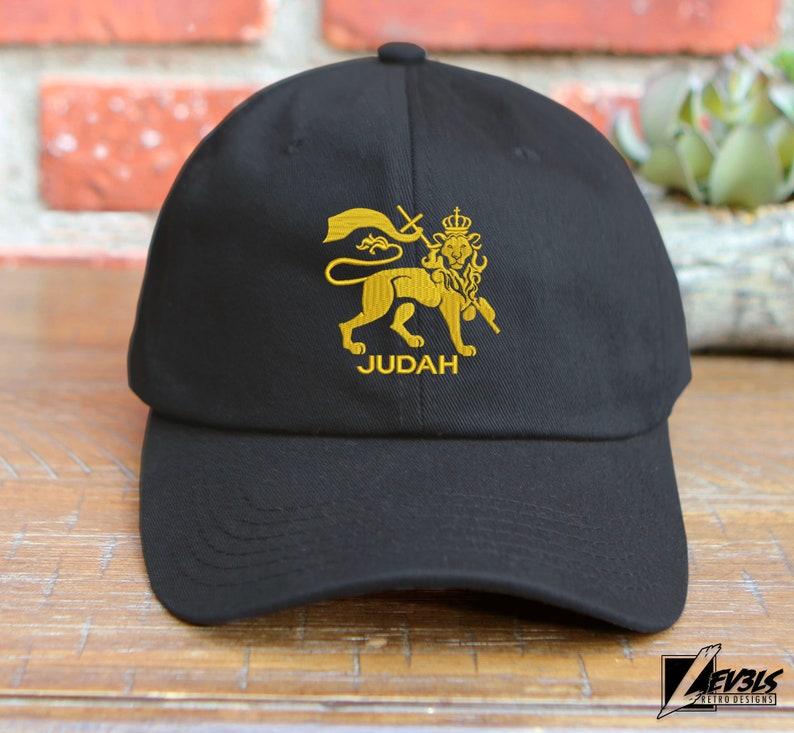 Lion of Judah Embroidered Baseball Cap - Adjustable Dad Hat