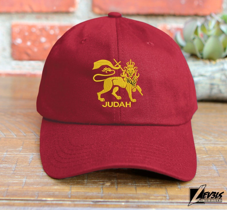 Lion of Judah Embroidered Baseball Cap - Adjustable Dad Hat