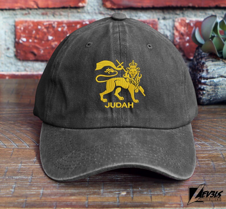 Lion of Judah Embroidered Baseball Cap - Adjustable Dad Hat