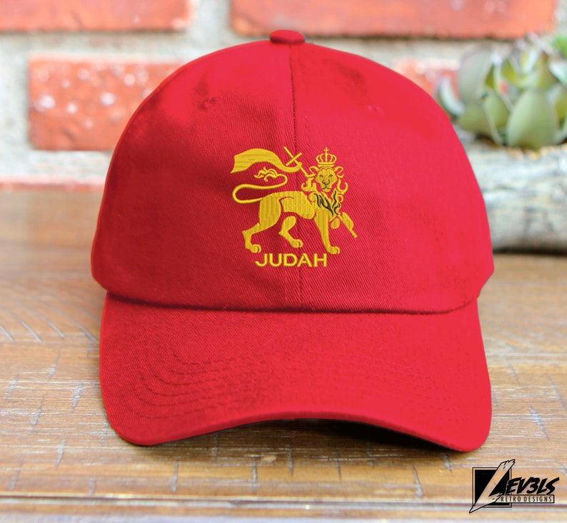 Lion of Judah Embroidered Baseball Cap - Adjustable Dad Hat