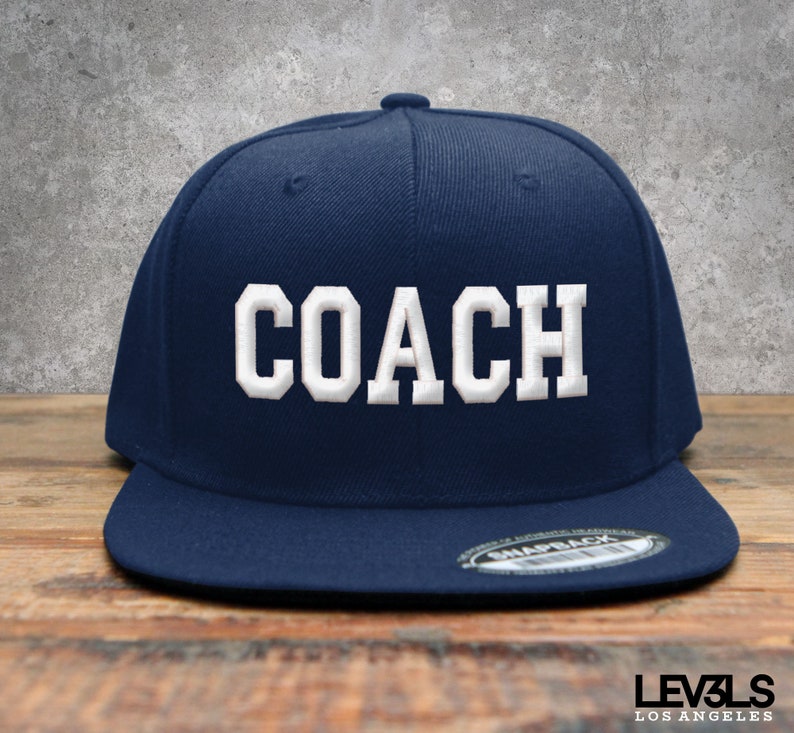 Embroidered 'Coach' Snapback Baseball Cap