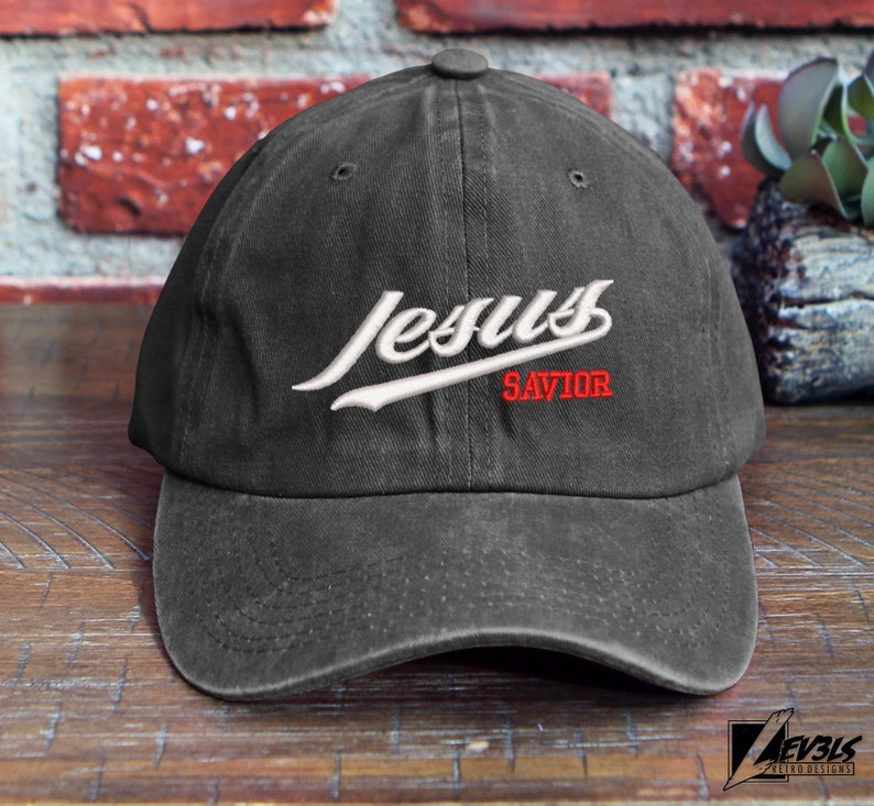 JESUS SAVIOR Embroidered Adjustable Low Profile Baseball Cap Dad Hat