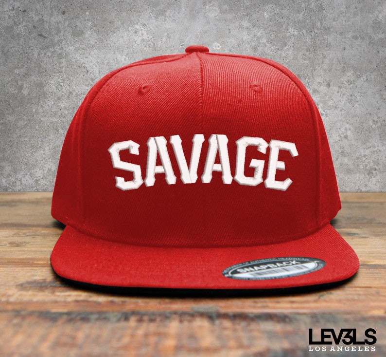 SAVAGE Embroidered Snapback Baseball Cap