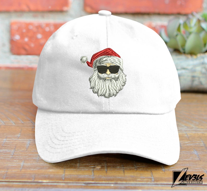Cool Santa Claus Embroidered Low Profile Baseball Cap Christmas Cap Christmas Hat Santa Baby