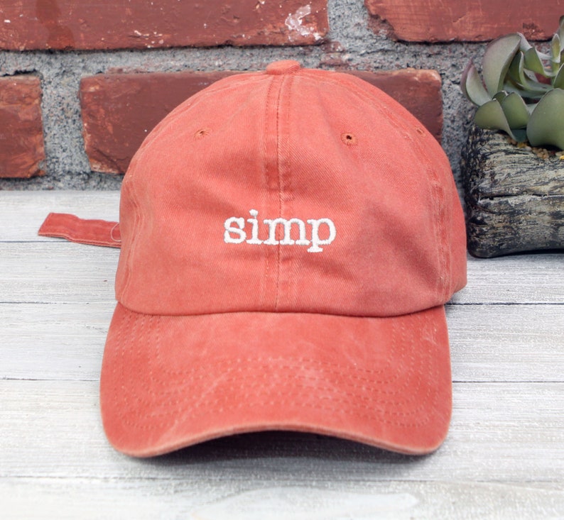 Simp Embroidered Baseball Cap Adjustable Buckle Simp Nation Dad Hat Anti Pimp