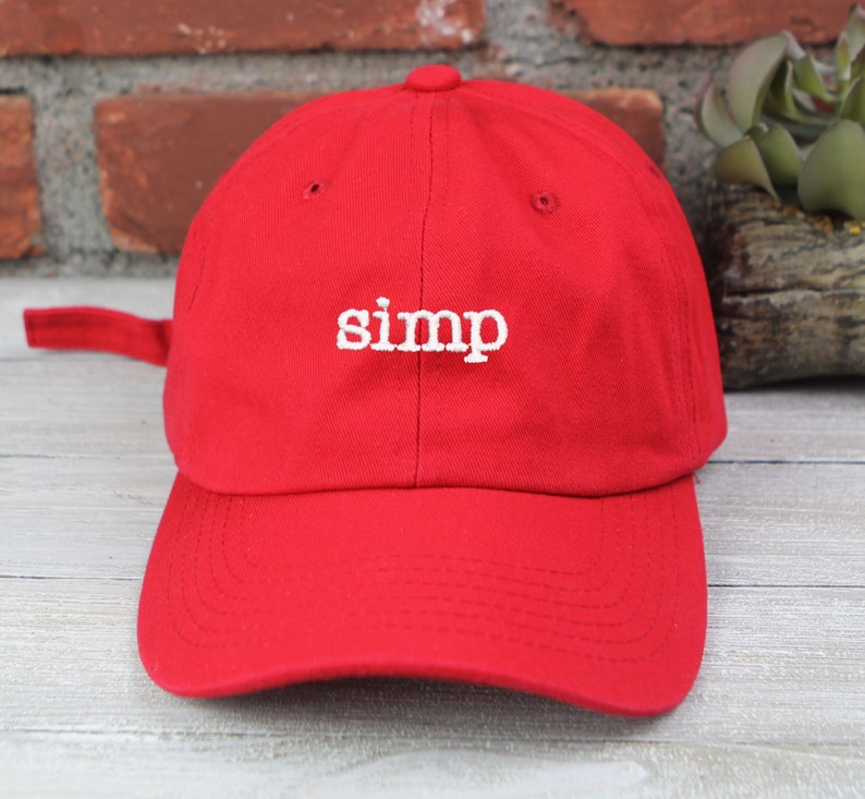 Simp Embroidered Baseball Cap Adjustable Buckle Simp Nation Dad Hat Anti Pimp