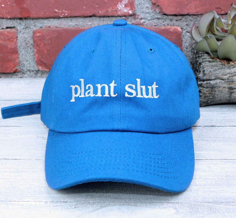 Plant Slut Embroidered Low Profile Baseball Cap | Plant Lover | Plant Daddy | Unisex | Dad Hat