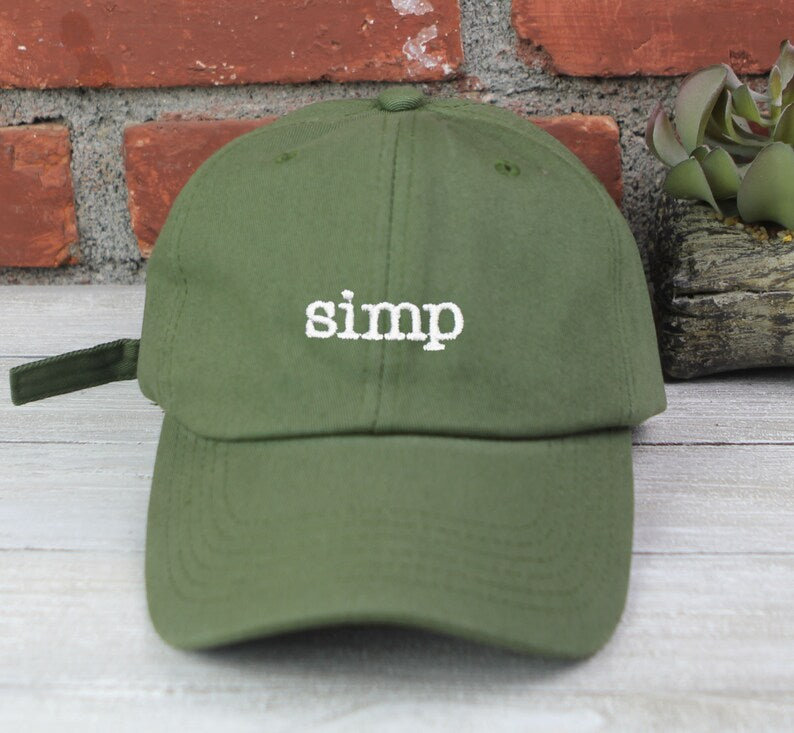 Simp Embroidered Baseball Cap Adjustable Buckle Simp Nation Dad Hat Anti Pimp