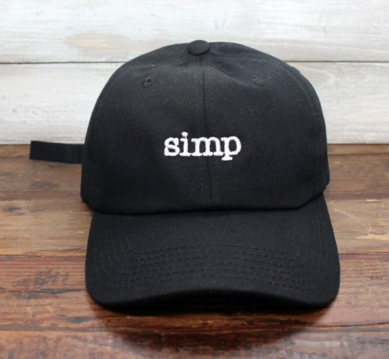 Simp Embroidered Baseball Cap Adjustable Buckle Simp Nation Dad Hat Anti Pimp