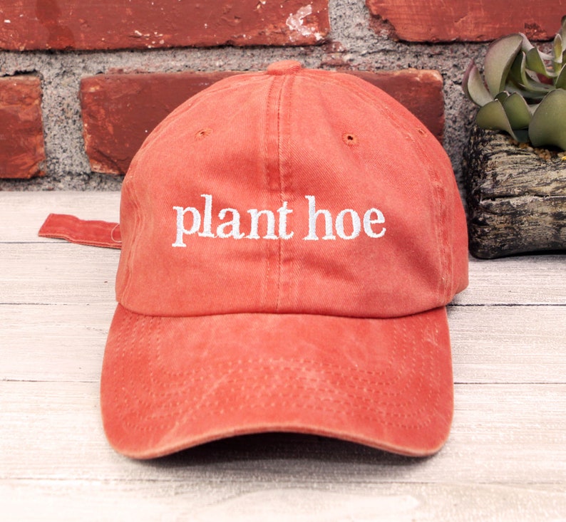 Embroidered Plant Hoe Baseball Cap - Plant Lover Dad Hat