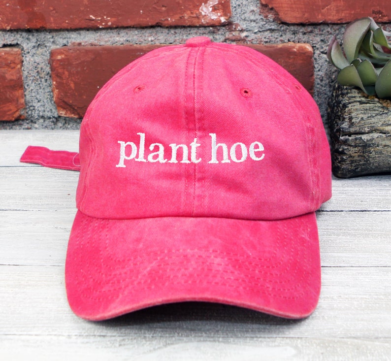 Embroidered Plant Hoe Baseball Cap - Plant Lover Dad Hat