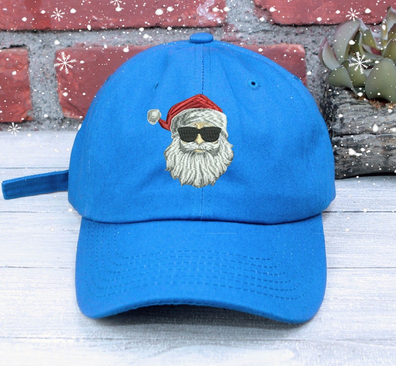 Cool Santa Claus Embroidered Low Profile Baseball Cap Christmas Cap Christmas Hat Santa Baby