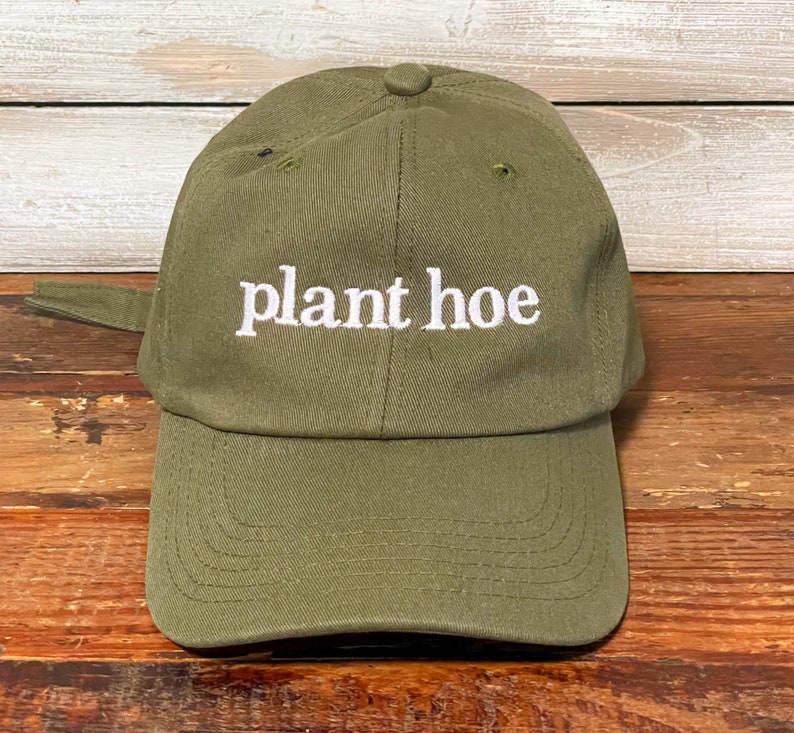 Embroidered Plant Hoe Baseball Cap - Plant Lover Dad Hat