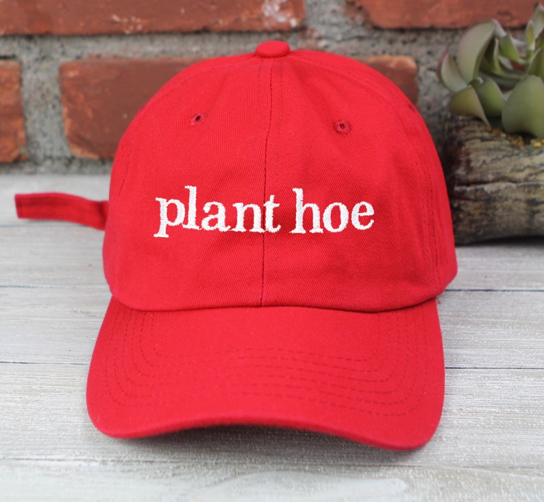 Embroidered Plant Hoe Baseball Cap - Plant Lover Dad Hat