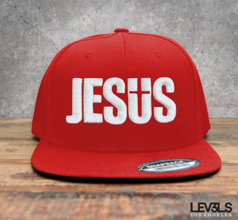 Jesus 3D Embroidered Snapback Baseball Cap - Christian