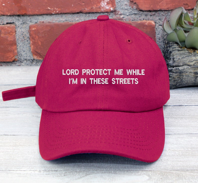 Embroidered Low Profile Baseball Cap: "Lord Protect Me" Dad Hat