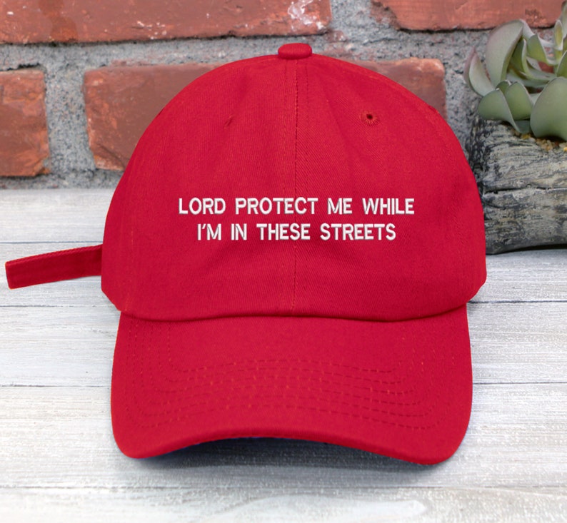 Embroidered Low Profile Baseball Cap: "Lord Protect Me" Dad Hat