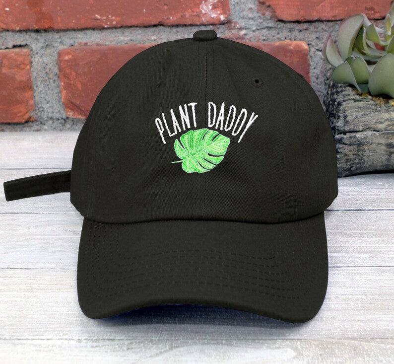 Plant Daddy Embroidered Dad Hat - Plant Lover Baseball Cap