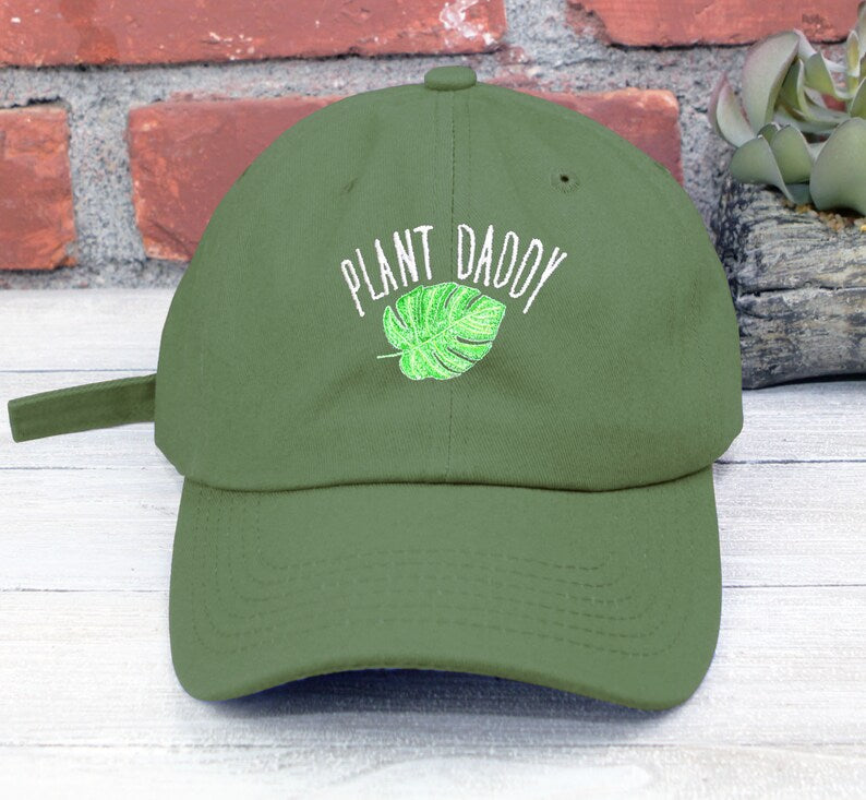 Plant Daddy Embroidered Dad Hat - Plant Lover Baseball Cap