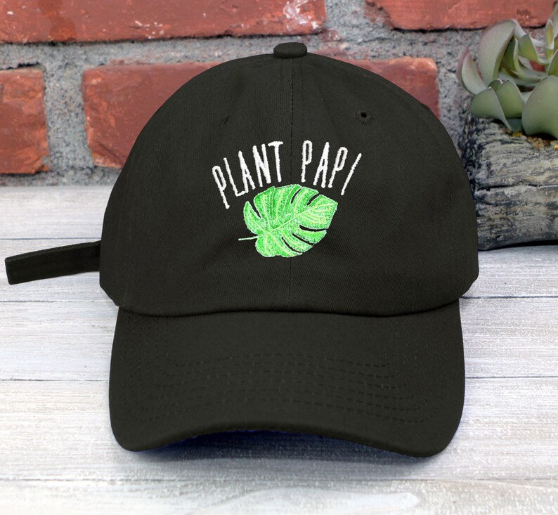Plant Papi Embroidered Dad Hat: Plant Lover Gift