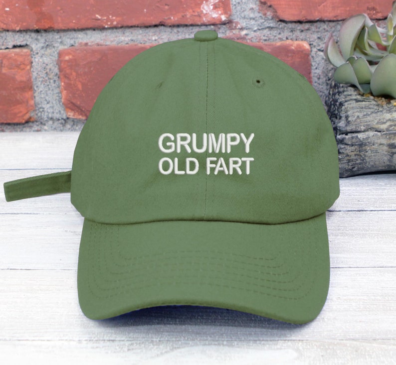 Grumpy Old Fart Embroidered Baseball Unisex Cap Low Profile Unstructured Dad Hat