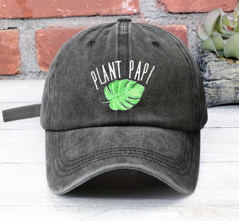 Plant Papi Embroidered Dad Hat: Plant Lover Gift