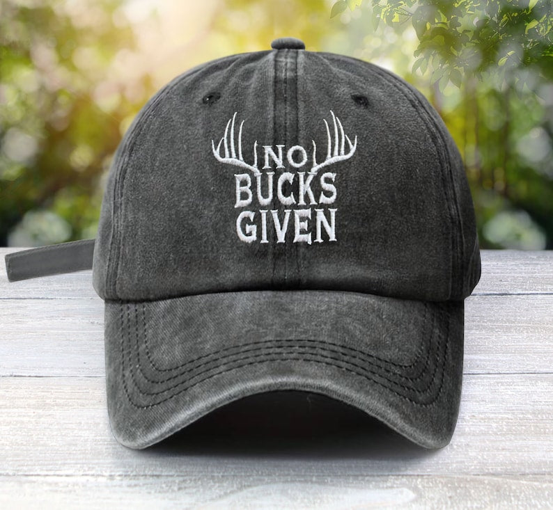 No Bucks Given Embroidered Cotton Dad Hat