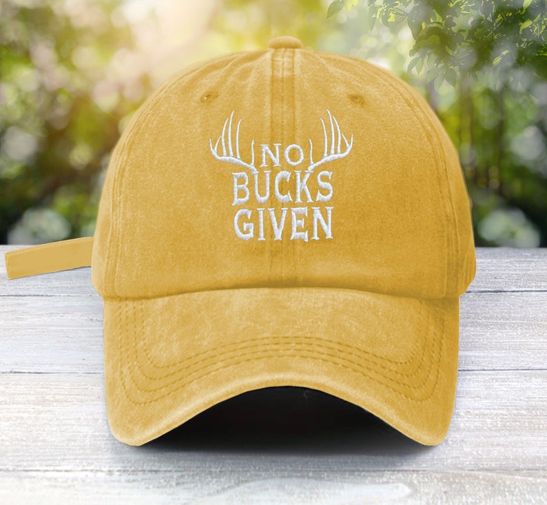 No Bucks Given Embroidered Cotton Dad Hat