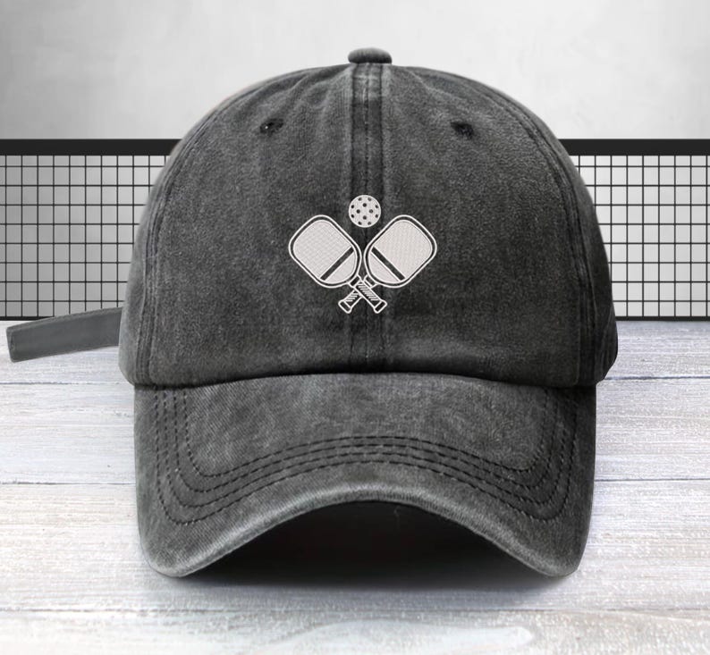 Pickleball Embroidered Baseball Cap Low Profile Cap Unisex Dad Hat