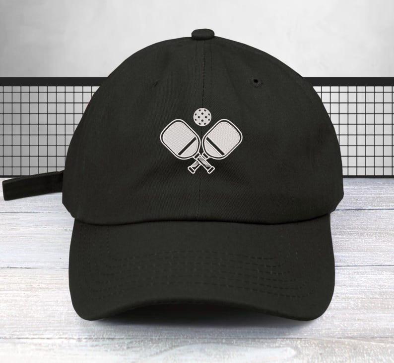 Pickleball Embroidered Baseball Cap Low Profile Cap Unisex Dad Hat