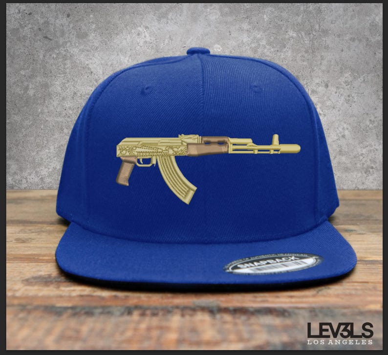 Cuerno De Chivo Embroidered Snapback Baseball Cap | Gorra 701 | Ak-47 | Trakas