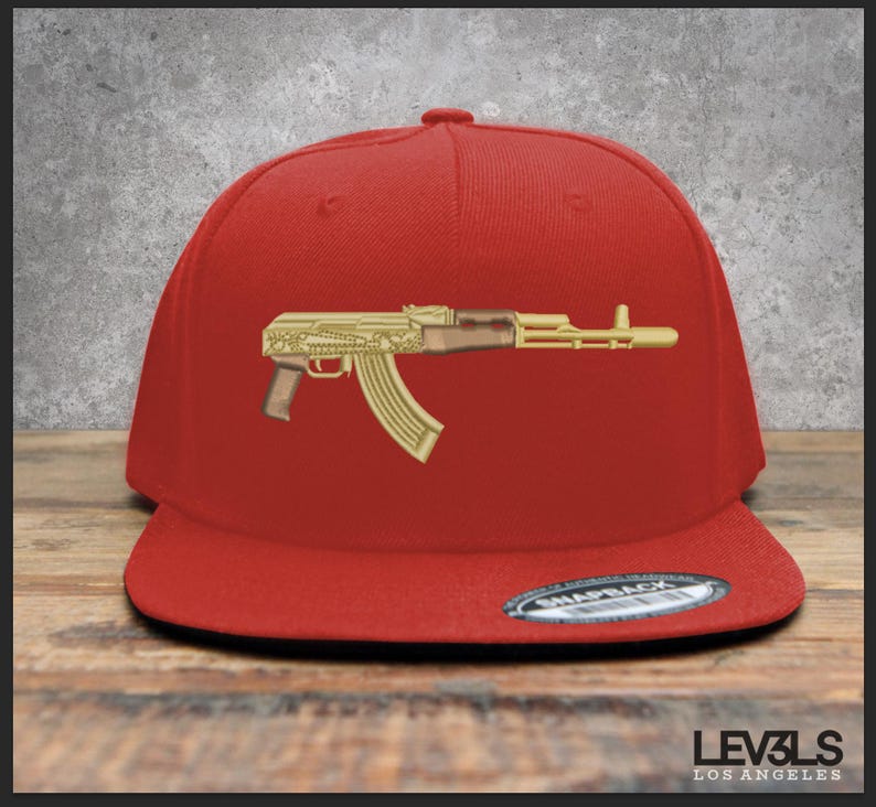 Cuerno De Chivo Embroidered Snapback Baseball Cap | Gorra 701 | Ak-47 | Trakas