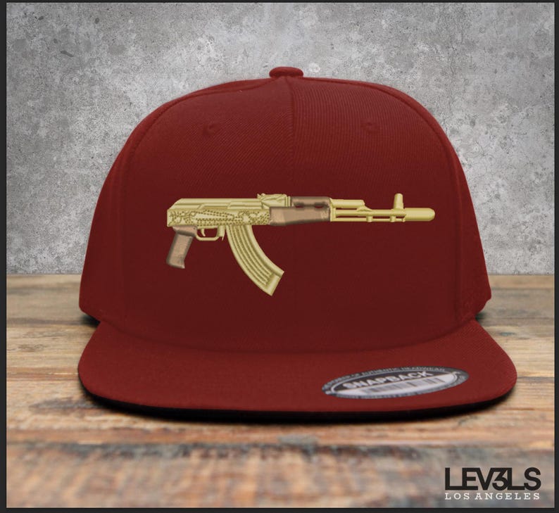 Cuerno De Chivo Embroidered Snapback Baseball Cap | Gorra 701 | Ak-47 | Trakas