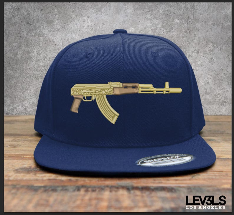 Cuerno De Chivo Embroidered Snapback Baseball Cap | Gorra 701 | Ak-47 | Trakas