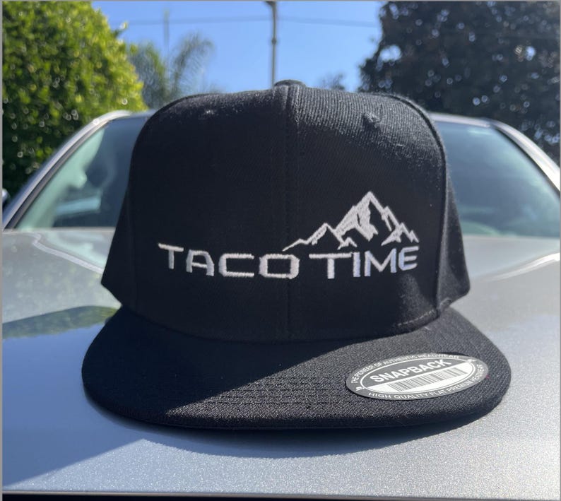 Taco Time Embroidered Snapback Baseball Cap | Off Road Lifestyle