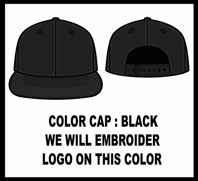 Embroidered Snapback Baseball Cap: Christian Cross, Old English Logo