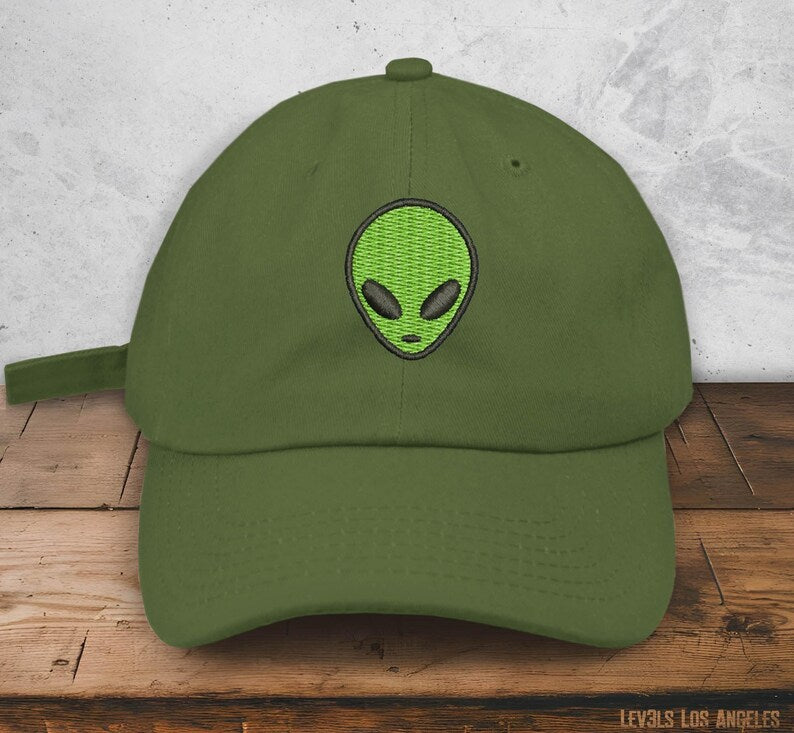 Alien Dad Hat Embroidered Baseball Unisex Cap Alien Head Area 51