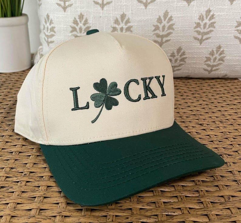 Embroidered 4 Leaf Clover Snapback Baseball Cap - Luck Of the Irish