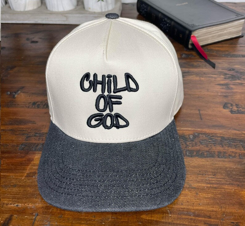 Child Of God Snapback Hat: Christian 2-Tone Faith-Based Cap