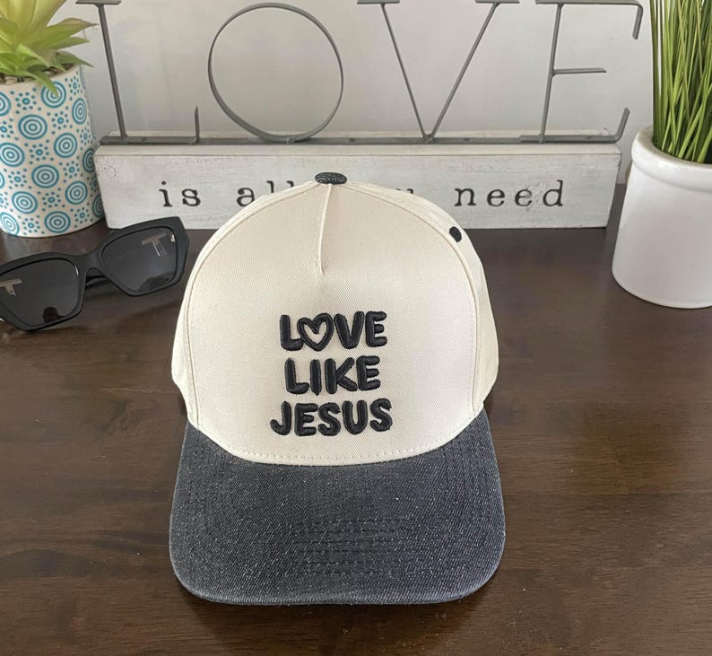 Love Like Jesus 2 Tone Embroidered Snapback Baseball Christian Baseball Cap | Faith-Inspired Gift