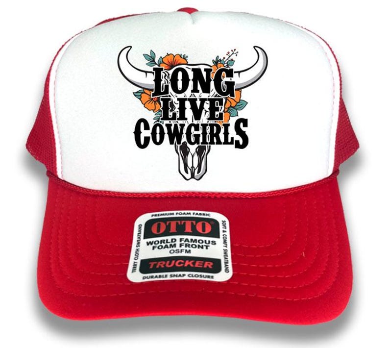 Long Live Cowgirls Trucker Hat: Western Rodeo Snapback Cap