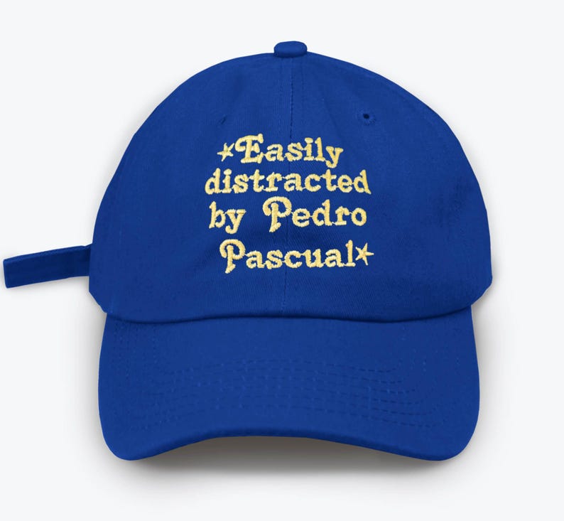 Easily Distracted by Pedro Pascal Dad Hat – Funny Embroidered Baseball Cap
