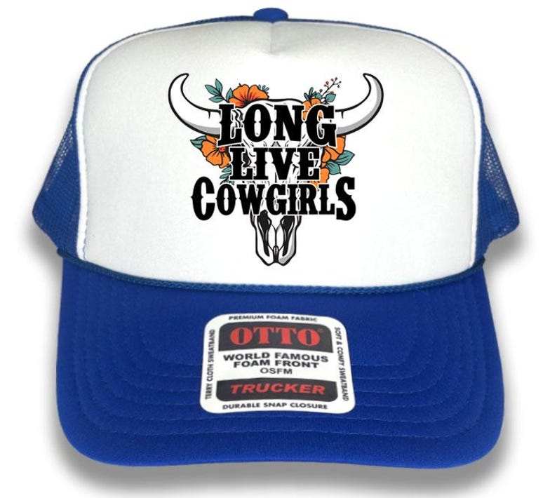 Long Live Cowgirls Trucker Hat: Western Rodeo Snapback Cap